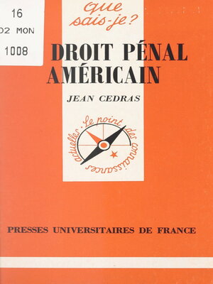 cover image of Le droit pénal américain